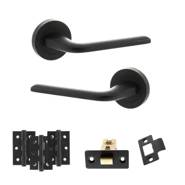 Click Here To Enlarge This Photo Of Atlantic - ECO60MB Eco Surf Door Handle Pack - Matt Black