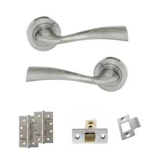 Atlantic - ECO30SC Eco Wave Door Handle Pack - Satin Chrome
