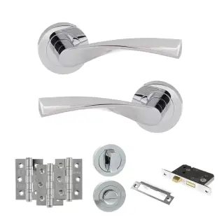 Atlantic - ECO20PC Eco Aqua Door Handle Pack - Polished Chrome