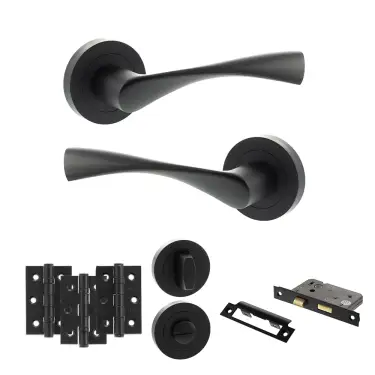 Click Here To Enlarge This Photo Of Atlantic - ECO20MB Eco Aqua Door Handle Pack - Matt Black