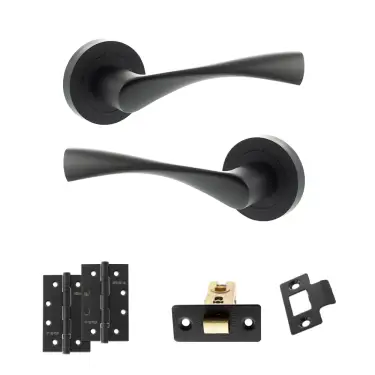 Click Here To Enlarge This Photo Of Atlantic - ECO20MB Eco Aqua Door Handle Pack - Matt Black