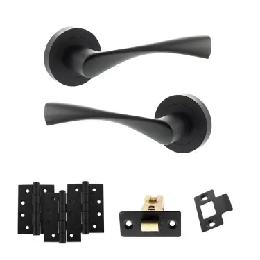 Click Here To Enlarge This Photo Of Atlantic - ECO20MB Eco Aqua Door Handle Pack - Matt Black