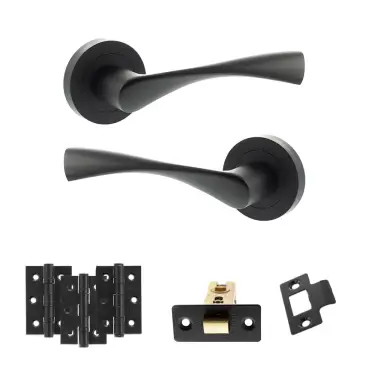 Click Here To Enlarge This Photo Of Atlantic - ECO20MB Eco Aqua Door Handle Pack - Matt Black