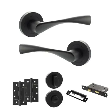 Click Here To Enlarge This Photo Of Atlantic - ECO20MB Eco Aqua Door Handle Pack - Matt Black