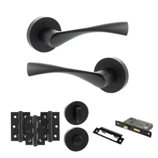 Atlantic - ECO20MB Eco Aqua Door Handle Pack - Matt Black