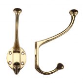 FB72 - Zoo Hardware Fulton & Bray Hat and Coat Hook Polished Brass