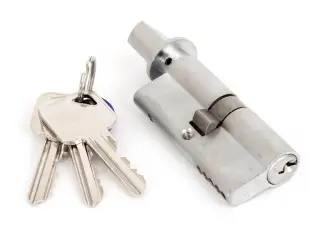 90214 From The Anvil Satin Chrome 35/35 Euro Profile Cylinder & Turn