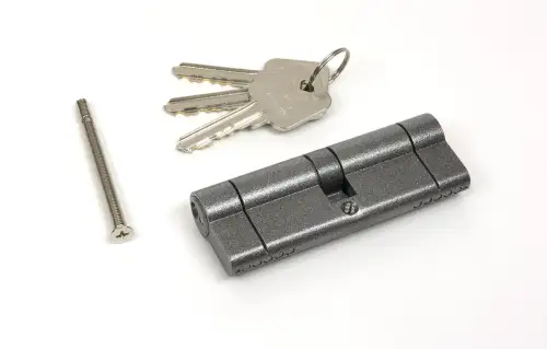 Click Here To Enlarge This Photo Of 45818 From The Anvil Pewter 45/45 5pin Euro Profile Double Cylinder