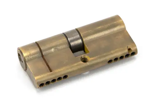 Click Here To Enlarge This Photo Of 45827 From The Anvil Aged Brass 35/35 5pin Euro Profile Double Cylinder (Keyed Alike)