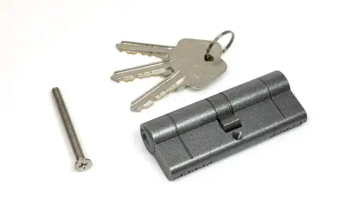 Click Here To Enlarge This Photo Of 45830 From The Anvil Pewter 40/40 5pin Euro Profile Double Cylinder (Keyed Alike)