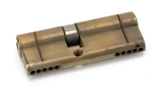45835 From The Anvil Aged Brass 35/45 5pin Euro Profile Double Cylinder (Keyed Alike)