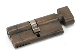 45847 From The Anvil Aged Brass 35/35 5pin Euro Profile Cylinder & Turn