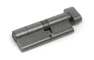 45854 From The Anvil Pewter 35T/45 5pin Euro Profile Cylinder & Turn