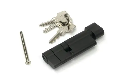 Click Here To Enlarge This Photo Of 45856 From The Anvil Aged Bronze 35/45T 5pin Euro Profile Cylinder & Turn