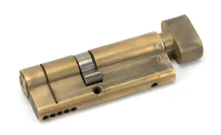 45859 From The Anvil Aged Brass 35/45T 5pin Euro Profile Cylinder & Turn