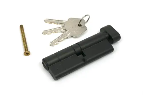 Click Here To Enlarge This Photo Of 45860 From The Anvil Aged Bronze 45/45 5pin Euro Profile Cylinder & Turn
