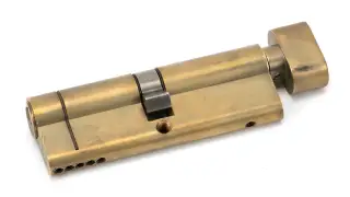 45863 From The Anvil Aged Brass 45/45 5pin Euro Profile Cylinder & Turn