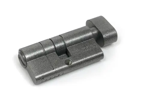 Click Here To Enlarge This Photo Of 45866 From The Anvil Pewter 30/30 5pin Euro Profile Cylinder & Turn (Keyed Alike)