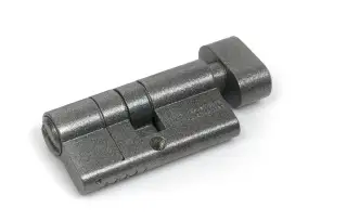 45866 From The Anvil Pewter 30/30 5pin Euro Profile Cylinder & Turn (Keyed Alike)