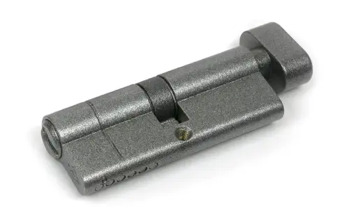 Click Here To Enlarge This Photo Of 45874 From The Anvil Pewter 40/40 5pin Euro Profile Cylinder & Turn (Keyed Alike)