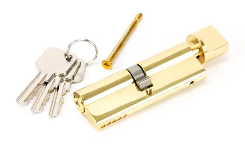 Click Here To Enlarge This Photo Of 46266 From The Anvil Brass 45/45 5pin Euro Profile Cylinder & Turn