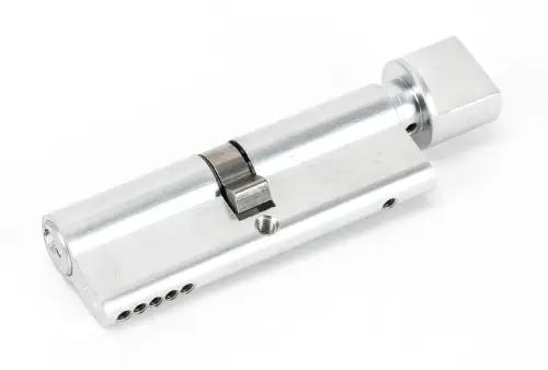 Click Here To Enlarge This Photo Of 46267 From The Anvil Polished Chrome 45/45 5pin Euro Profile Cylinder & Turn