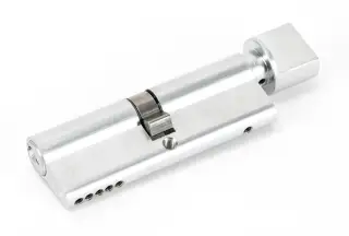 46267 From The Anvil Polished Chrome 45/45 5pin Euro Profile Cylinder & Turn