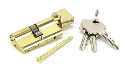 Click Here To Enlarge This Photo Of 46269 From The Anvil Brass 30/30 5pin Euro Profile Cylinder & Turn (Keyed Alike)