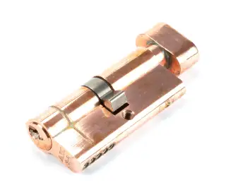 45845 From The Anvil Polished Bronze 35/35 5pin Euro Profile Cylinder & Turn