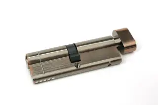 45861 From The Anvil Polished Bronze 45/45 5pin Euro Profile Cylinder & Turn