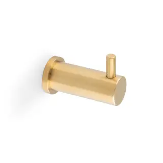 AW777SBPVD - Alexander & Wilks Plain Robe Hook - Satin Brass PVD
