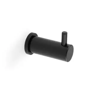 AW777BL - Alexander & Wilks Plain Robe Hook - Black