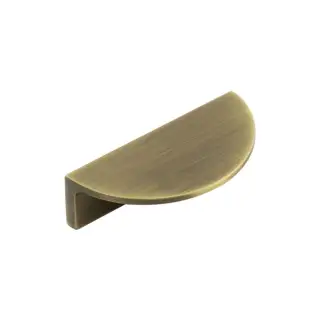 BUR610AB - Frelan Hardware Burlington 80mm Antique Brass Half Moon Cabinet Handle