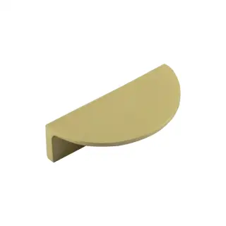 BUR610SB - Frelan Hardware Burlington 80mm Satin Brass Half Moon Cabinet Handle