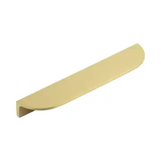 BUR611SB - Frelan Hardware Burlington 200mm Satin Brass Half Moon Cabinet Handle