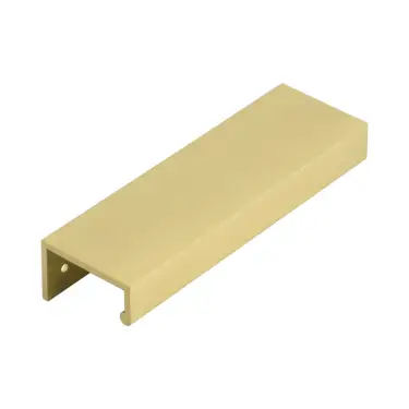Click Here To Enlarge This Photo Of BUR911SB - Frelan Hardware Burlington 150mm Satin Brass Angled Edge Pull