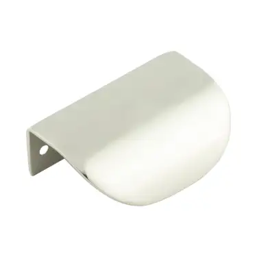 Click Here To Enlarge This Photo Of BUR941PN - Frelan Hardware Burlington 75mm Polished Nickel Arched Edge Pull