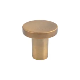 FTD348AAB - Carlisle Brass Fingertip Design Circular Cupboard Knob Antique Brass 26mm