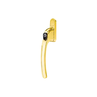AR720-7/040 HOPPE Inline Locking Espagnolette Handle - Polished Brass (50028479)