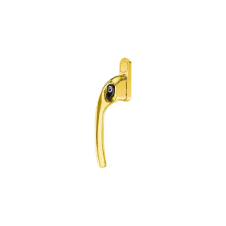 AR722-7/040 HOPPE Offset Left Hand Locking Espagnolette Handle - Polished Brass (50028716)