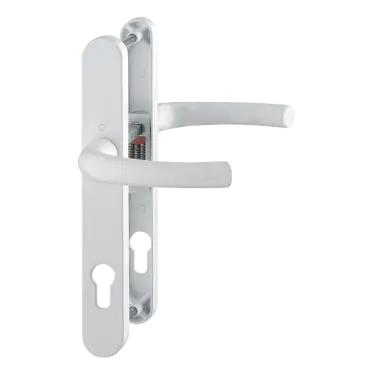 Click Here To Enlarge This Photo Of 1710RH/3633N/3623N HOPPE Tokyo 92mm UPVC Lever Door Handles on Narrow Backplate (215mm c/c) - White (2759774)