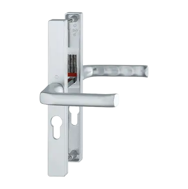 Click Here To Enlarge This Photo Of 113/363M HOPPE London 47mm UPVC Lever Door Handles on Narrow Backplate (197mm c/c) - Silver (3217037)