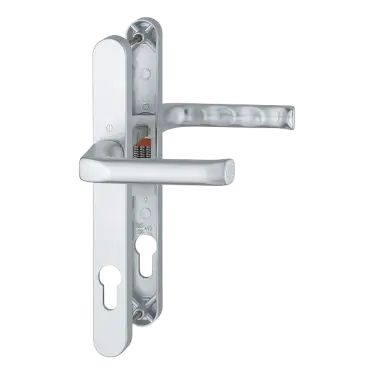 Click Here To Enlarge This Photo Of 113/3623N HOPPE London 92mm UPVC Lever Door Handles on Narrow Backplate (215mm c/c) - Silver (1714881)