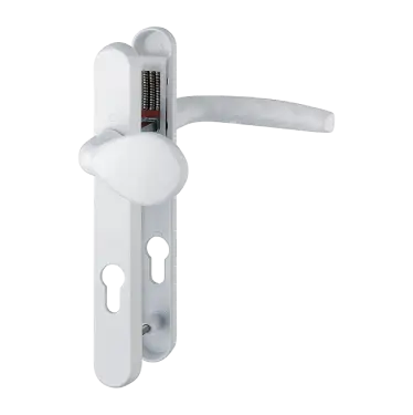 Click Here To Enlarge This Photo Of 77G/3831N/1530 HOPPE Atlanta 92mm UPVC Lever/Pad Door Handles on Narrow Backplate (122mm c/c) - White (3627706)