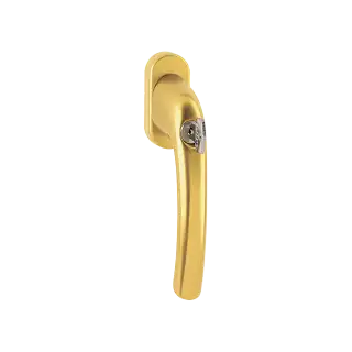0710S/U26 TBT1 HOPPE Tokyo Lockable Tilt & Turn Window Handle with TBT1 Operation - Gold (1958659)