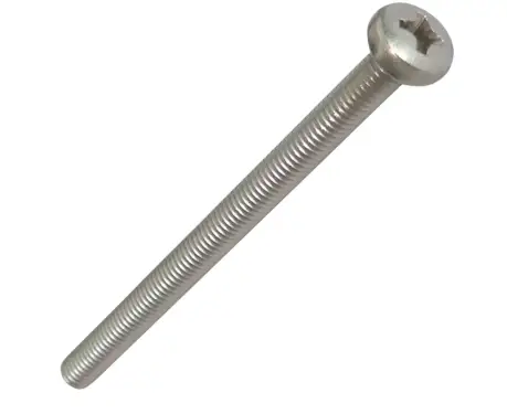 Click Here To Enlarge This Photo Of L28745 - HOPPE Spare Screw M5 x 80mm - Nickel/Silver