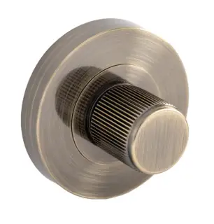 Eclipse 63295 Antique Brass Linear Thumbturn & Release on Round Rose (Insignia Range)