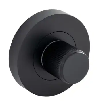 Click Here To Enlarge This Photo Of Eclipse 63291 Matt Black Linear Thumbturn & Release on Round Rose (Insignia Range)