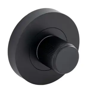 Eclipse 63291 Matt Black Linear Thumbturn & Release on Round Rose (Insignia Range)