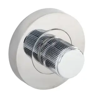 Eclipse 63290 Polished Chrome Linear Thumbturn & Release on Round Rose (Insignia Range)